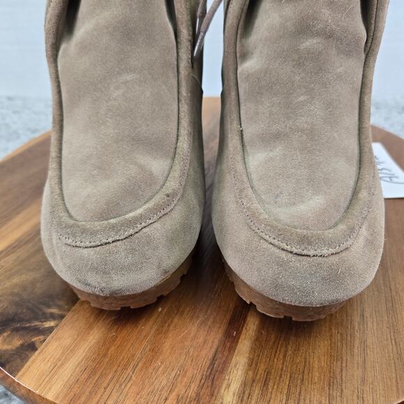 Michael Kors Rory Tan Suede Casual Lifestyle Daily Wedge Bootie Womens 10 M - Picture 6 of 13